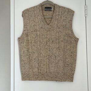 Vintage oversized wool vest
